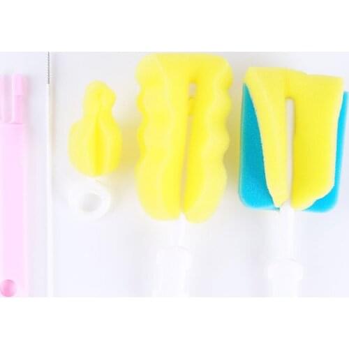 Baby Bottle Brush Cleaner Spout Cup Glass Teapot washing windows cleaning brush Tool brush for bottles silicone sponge for ware