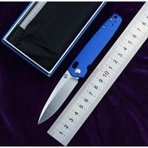 LEMIFSHE 485 folding knife M390 blade nylon fiber handle + steel handle camping survival camping hunting tactical EDC tool