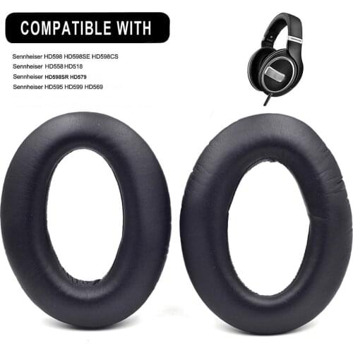 Replacement Earpads Ear Pads for Sennheiser HD598 HD598 Cs HD598SE HD 598 SR HD518 HD558 HD595 HD599 HD569 HD579 Headphones