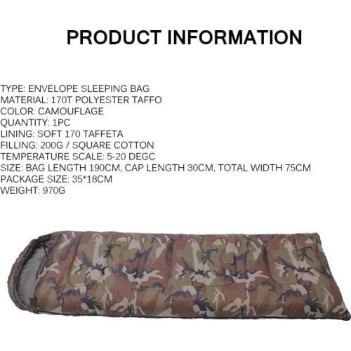 Outdoor Sleeping Bags Ultralight Portable Comfortable Autumn Winter Warm Envelope Type Lazy Bags Nature Hike Camping Equipment