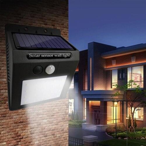 Outdoor 20LED Solar Solar Power PIR Motion Sensor Wireless wall Light Outdoor Waterproof Energy Saving Street Yard Home Garden