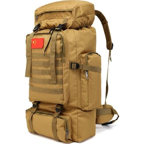 70L Waterproof Molle Tactical Backpack Military Army Hiking Camping Backpack Travel Rucksack Outdoor Sports Climbing Bag