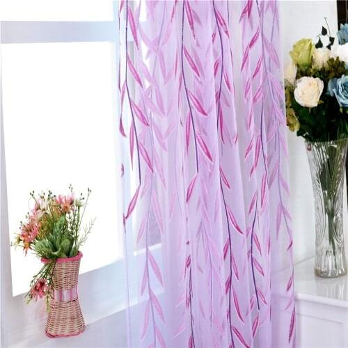 Willow Modern Tulle Curtains for Living Room Bedroom Voile Curtains for Window Tulle Curtains Drapes ALI88