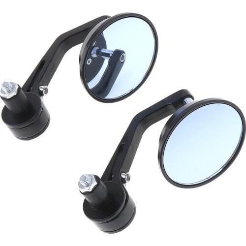 2Pcs Universal 7/8" 22mm Bar End Rear Mirrors Motorcycle Accessories Motorbike Scooters Rearview Mirror Side View Mirrors