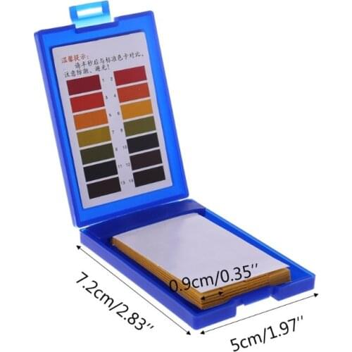 1-14 PH Test Paper Tropical Aquarium Fish Tank Water Testing Kit 80pcs