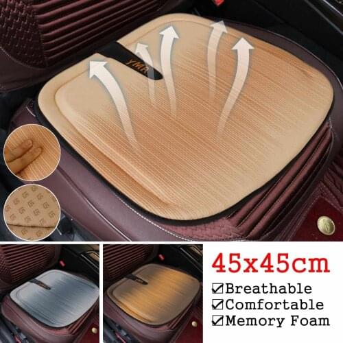 1/2PCS Universal Car Seat Cushion Velvet Fabric Memory Foam For Home Office Chair Cushion Four Seasons Car Accessories 45X45CM