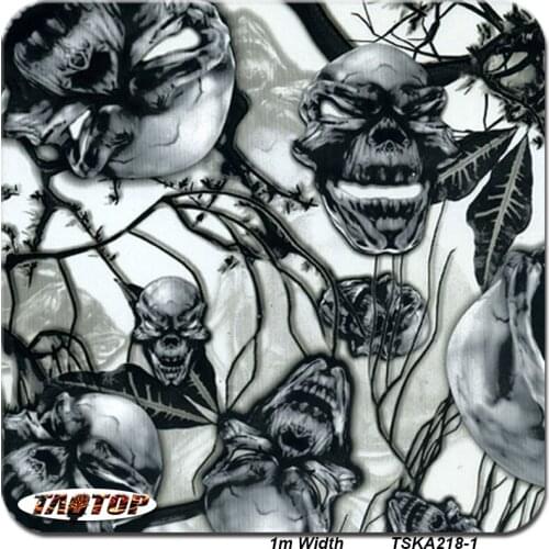 1m 50Sq TSKA218-1 Skull Hydrograph Film Film Hydro Graphic Film Water Transfer Printing Film