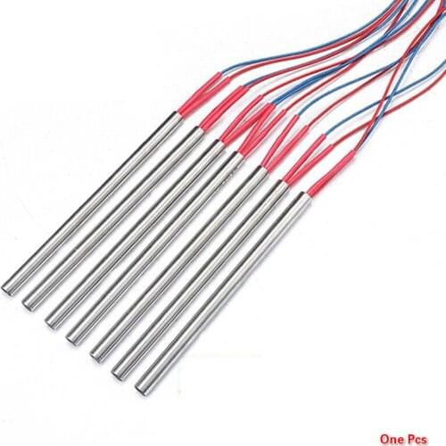 2pcs) 220V 100-600W Heater Wire for 3D Printer Single-head Electric Heating Tube Hot Rod Igniter Mold Heater