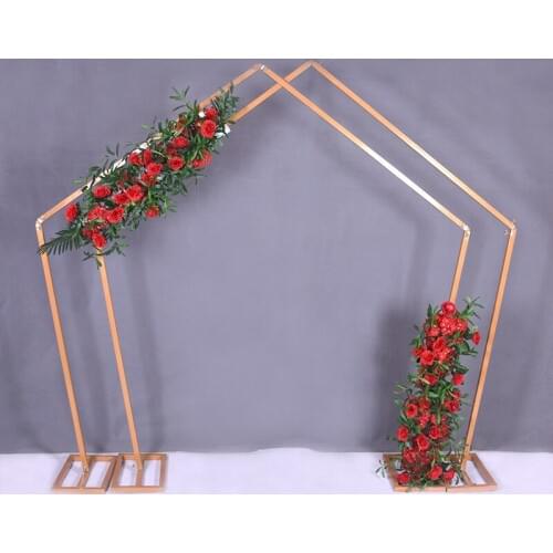 2pcs/Lot Nordic Square Wedding Arch Decoration Ball Of Flowers Balloon Iron Arch Stand Wedding Props Background Road Lead ZHL011