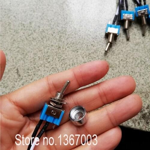 3pcs AC 3A, 110v/220v CE certification, 2 Position Latching Toggle switch Interruptor on-off Slide Switch