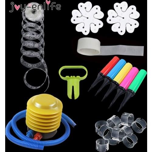 Wedding Birthday Party Balloons Accessories Arch Balloon Connector Seal Clips Balloon Holder Column Stand Balloon Inflator Pump