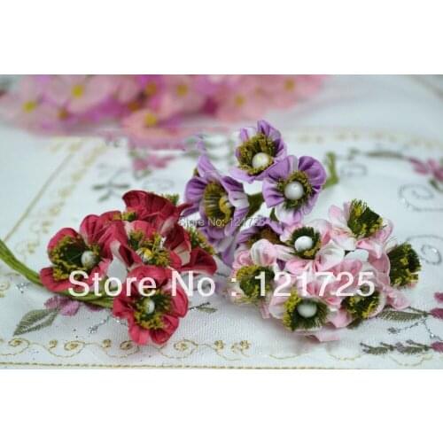 Free shipping Small paper roses flowers handmade DIY artificial flower small Wedding Bouquet Scrapbooking Decor