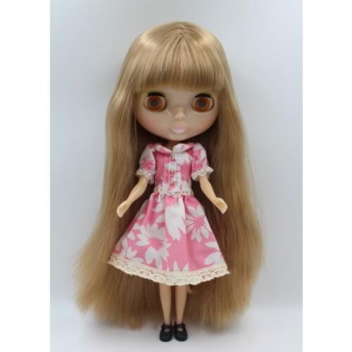 Free Shipping Transparent RBL-336T DIY Nude Blyth doll birthday gift for girl 4 colour big eyes with beautiful Hair cute toy