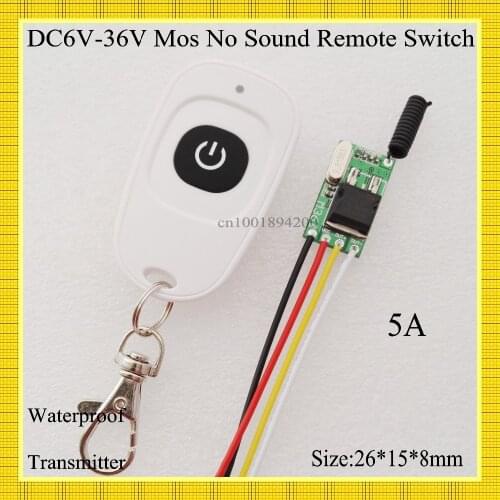 DC6V-36V Wide Voltage Range Remote Switch 7.4V 9V 12V 13V 14V 18V 24V 28V 36V Car Bus Truck Motorcycle battery Wireles Switch