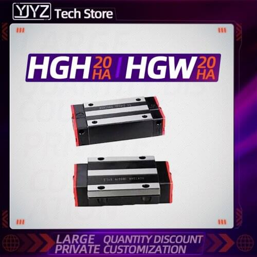 HGH20HA / HGW20HA extended linear guide supporting HGR20 width 20mm CNC milling machine guide 1PC