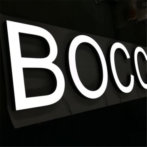 Outdoor Frontlit Acrylic Sign 3D Luminous Customized Lighting Signage for Shop Logo
