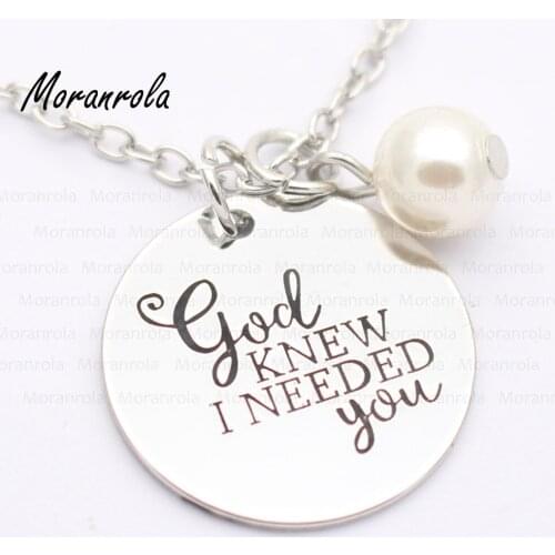 New arried"God Knew I needed You "Copper necklace Keychain,charm Anniversary necklace Wedding charm all of me loves all of you