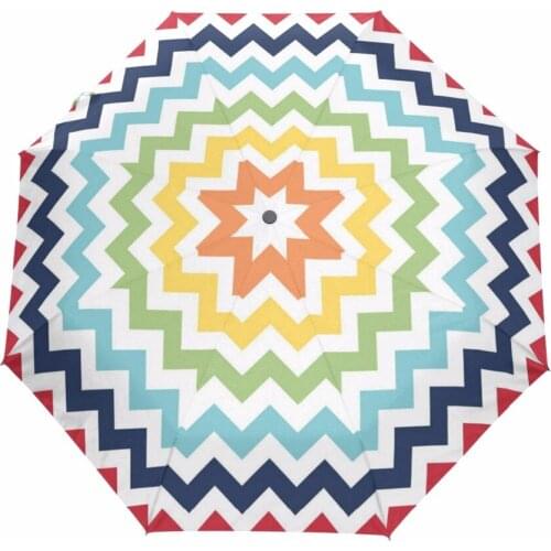 New Fashion Fully Automatic Umbrella Women Umbrellas Outdoor Sun& Rain Paraguas Three Folding Classic Anti-UV Umbrella for Men