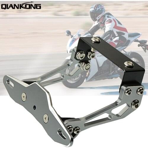 R QIANKONG Registration License Plate Bracket Holder For HONDA PCX125 PCX150 MSX125 HORNET CBR 600 F2 F3 F4 F4i CBR600RR CB1000R