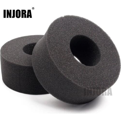 INJORA 2PCS 2.2" Tire Soft Sponge Foam fit 1/10 RC Crawler 125-130mm Diameter 2.2 Inch Tires
