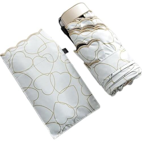 Five-Fold Portable Folding Umbrella Mini Pocket Umbrella Fashion Portable Windproof Sun Umbrella