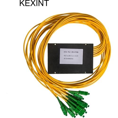 Wholesale 1X12 Single Mode Dual Window FBT Coupler 3.0mm with connector SC/APC 2pieces