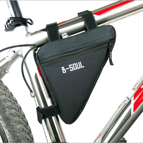 WAKYME Bicycle Front Tube Frame Saddle Bag Road Mountain Bike Cycling Triangle Bag Pannier Bike Rack Bag Bicycle Accessories