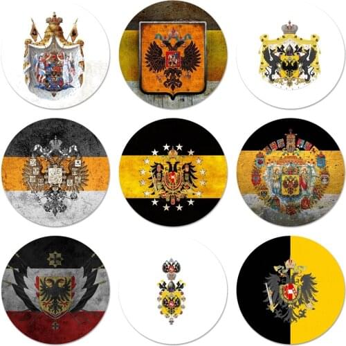 58mm Flag Russian Empire Icons Pins Badge Decoration Brooches Metal Badges For Backpack Decoration