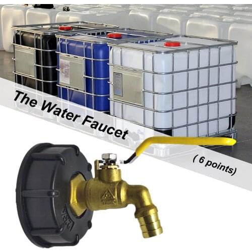 IBC Tank Adapter Garden Hose Faucet Water Tank Hose Connector Tap Replacement Connector Fitting Valve Garden Supplies