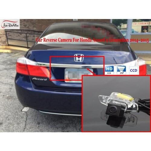 HD CCD Car Rear View Parking/ Backup Reverse Camera/ Waterproof License Plate Light OEM For Honda Accord 9 Generation 2014-2015