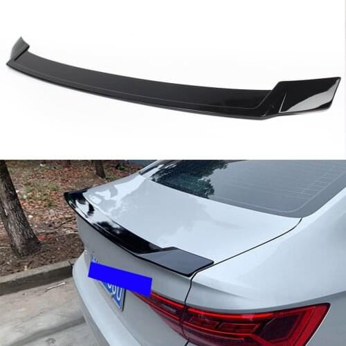 Car Rear Lip Spoiler Tail Trunk Wing Trim For Volkswagen Jetta 2019 Gloss Black ABS Plastic Auto Exterior Moulding
