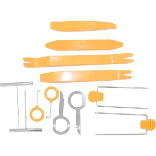 Free shipping!!12pcs Car Door Interior Plastic Trim Panel Dashboard Installation Removal Pry Stereo Refit Tool Kit WF