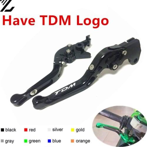 CNC Adjustable Folding Extendable Motorcycle Brake Clutch Levers For YAMAHA TDM 900 2012 2013 2014
