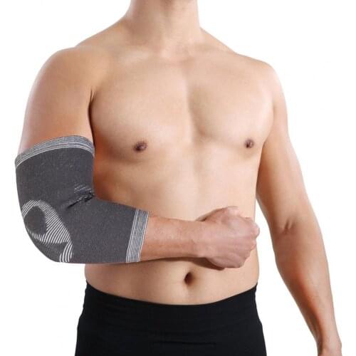 Charcoal Fibrer Durable Avoiding Itchiness Elbow Support Brace Nylon Elbow Pads Elasticity for Exercise