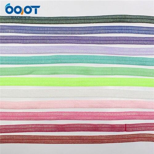16mm,10 yards Sprinkle Elastic Foldover Elastics Stretch Hair Ties Headbands for Baby Girls Hair Bow,E-20514-1083