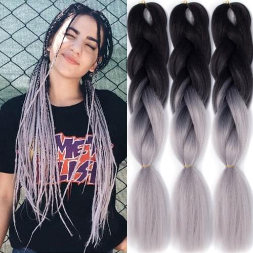 24inch Synthetic Braiding Hair Extensions 100g/Pack 80 Colors Ombre Extensions Hair For Braids Fake Hair Pigtails Jumbo Braids
