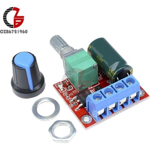 Mini 5A 90W Voltage Regulator PWM 12V DC Motor Speed Controller Regulator Module DC-DC 4.5V-35V Power Controller