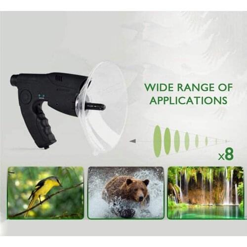 Monocular Telescope Long Range Hearing Bionic Sound Amplifier & Headphones Bird