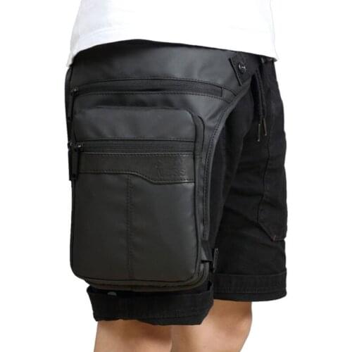 Men Waterproof Oxford Ride Leg Bag Drop Fanny Waist Bags Military Motorcycle Riding Waist Leg Bag Crossbody Bag