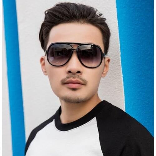 New 2020 Polarized Sunglasses Men Women Oversized Vintage Sun Glasses for Man Female Shades Steampunk Anti Reflection