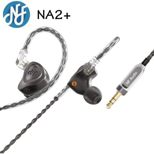 NF Audio NA2+ Earphone Dual Cavity Dynamic Driver Hifi Music Bass Earbud NA2 with Detachable Cable 0.78 2Pin Headset