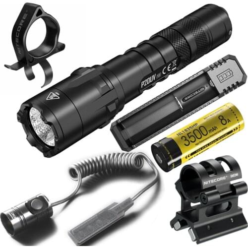 NITECORE P20UV V2 White + UV Dual Output Tactical Flashlight max 1000 Lumen 320mW UV Beam Distance 164 m Toruch search Light