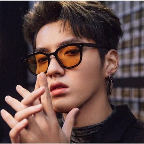 Korean New Fashion Candy-colored Sunglasses Men Women Vintage Retro Rice Nail Oval Glasses Ocean Lens Oculos De Sol Feminino