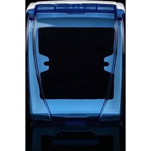 Plastic Wall Switch Waterproof Cover Box Wall Light Panel Socket Doorbell Flip Cap Cover Clear Bathroom Kitchen Accessory