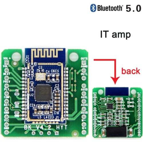 BK3266 Amp Board Bluetooth V5.0 Car Receiving Board AT Change Name Call Button Switch Machine AUX Input