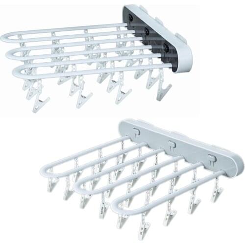 Portable Multi-Function Pants Hanger Hanger Clothes Dry Rack Organizer Household Accessories Tools