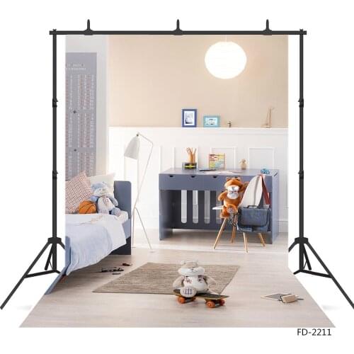 Boys Bed Room Carpet Wood Floor Background For Baby Shower Child Birthday Party Portrait Photography Backdrop Photo Studio Props
