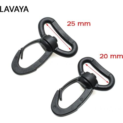 1pcs 20mm 25mm Heavy Duty Plastic Snap Hooks for Weave Paracord Lanyard Backpack Straps Outdoor sports bag accessories