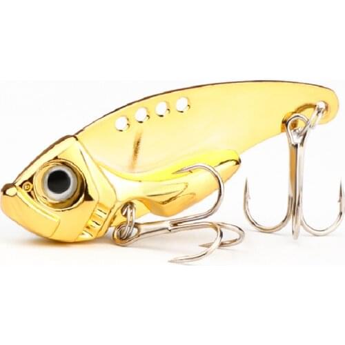1pcs Metal VIB 3.5-20G/3.5-6.0CM 3D Eyes Fishing Lure Mini Spinner Bass Artificial Hard Bait Fishing Tackle