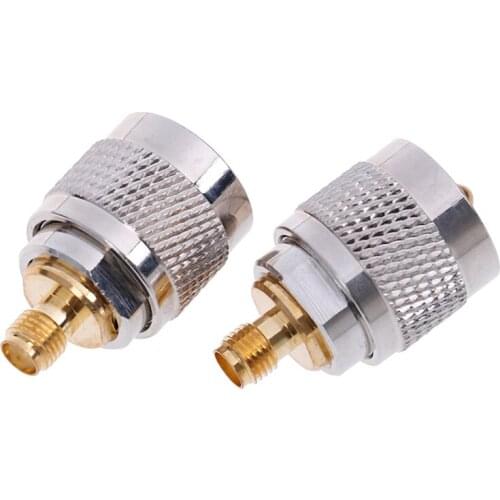 1Pc SMA-K Female Jack To UHF-J PL259 Male SO239 Plug RF Adapter Connector